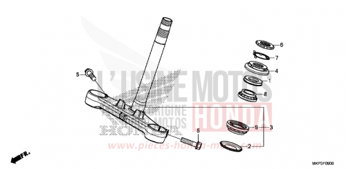 TIGE DE DIRECTION CBR500RAM de 2021